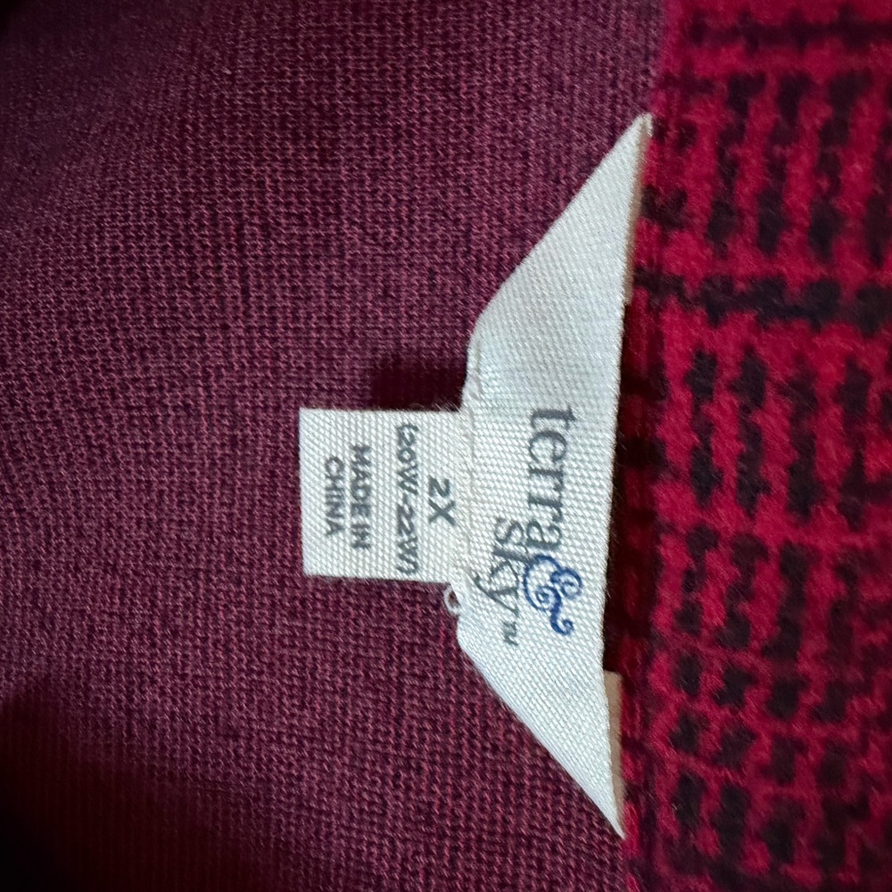Red Plaid Button-Up - Picture 3 of 3